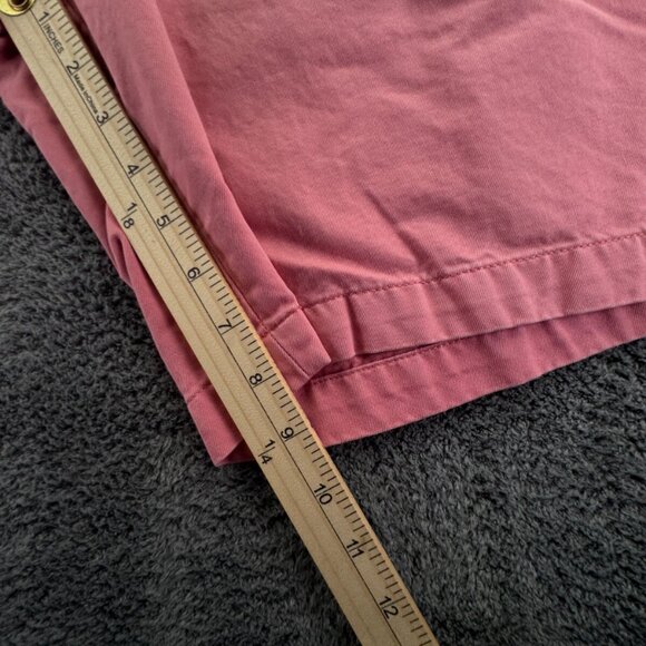 Vineyard Vines Club Salmon Pink Shorts Size 34 Chino Zip Fly Preppy Whale Logo - Picture 5 of 16